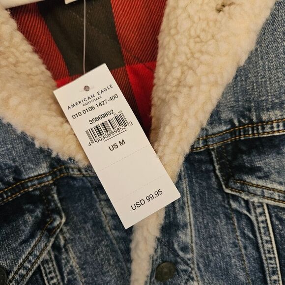 AE Denim Sherpa Jacket - Picture 6 of 11
